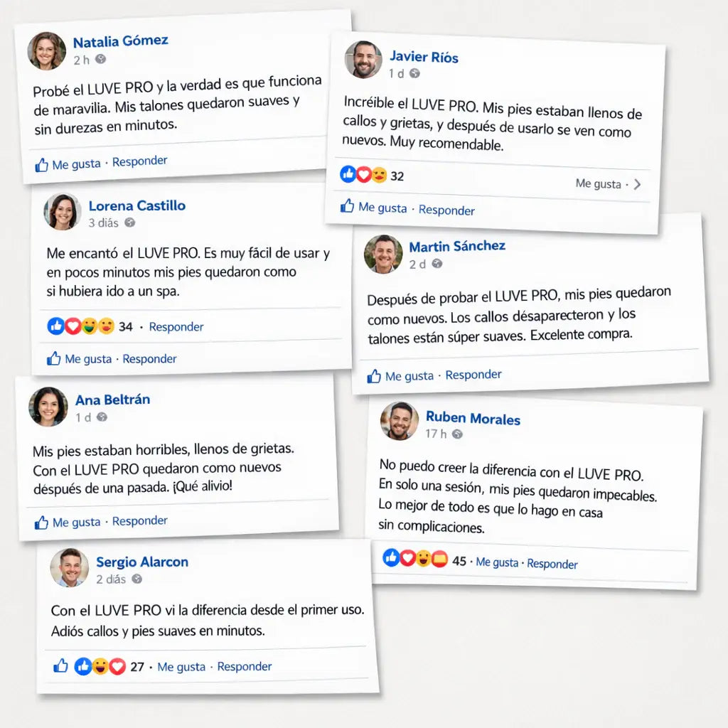Elimina callos y recupera la suavidad de tus pies con Luve Pro